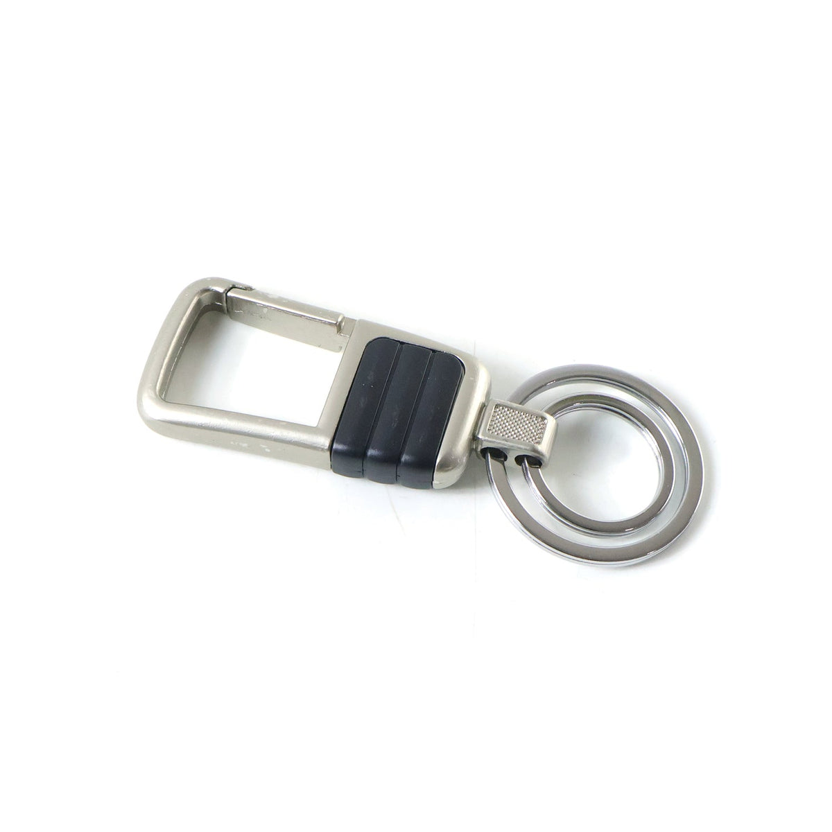 Metal keychain with strong dual rings