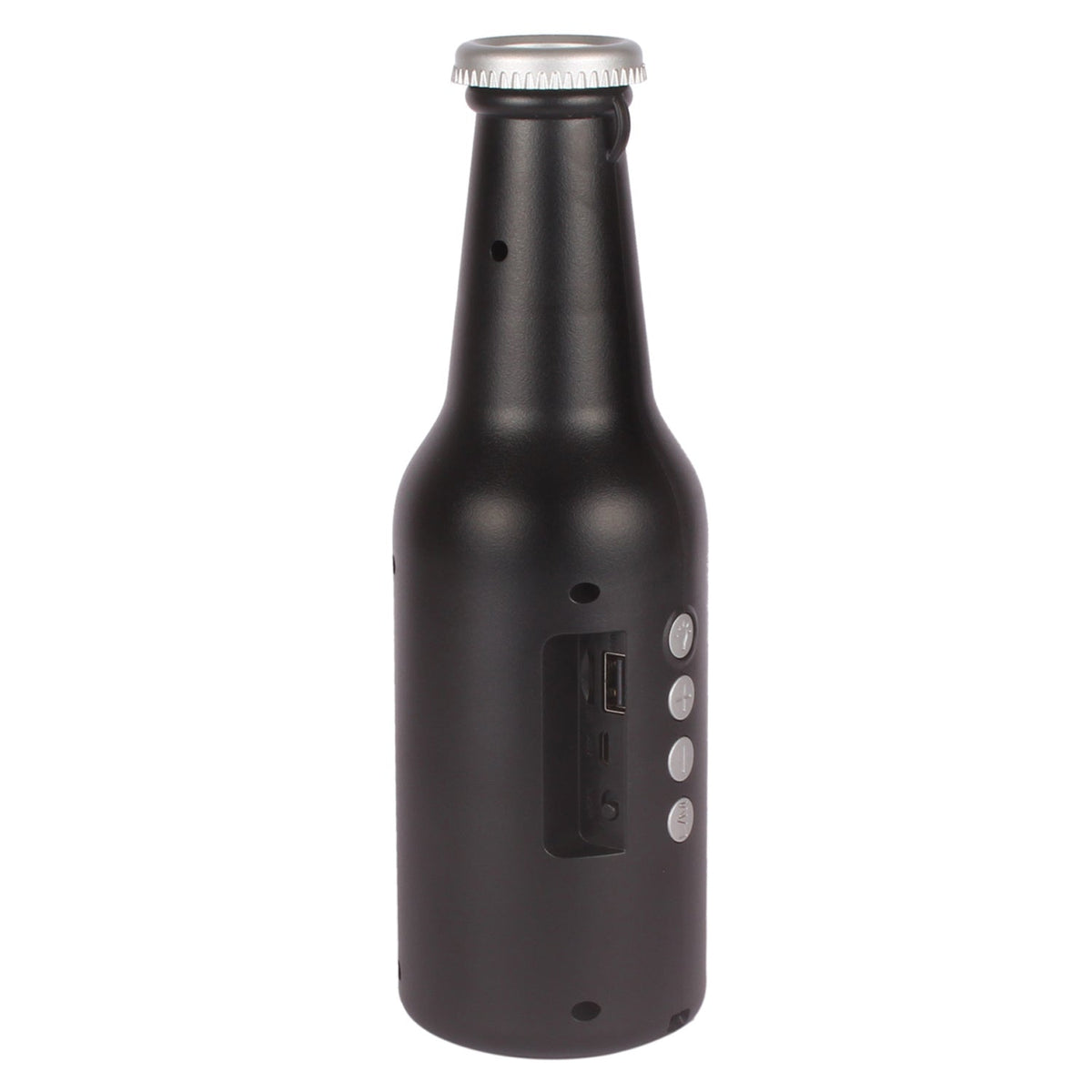 Audila Bottle Bluetooth Speaker on a vibrant background, ready for use.