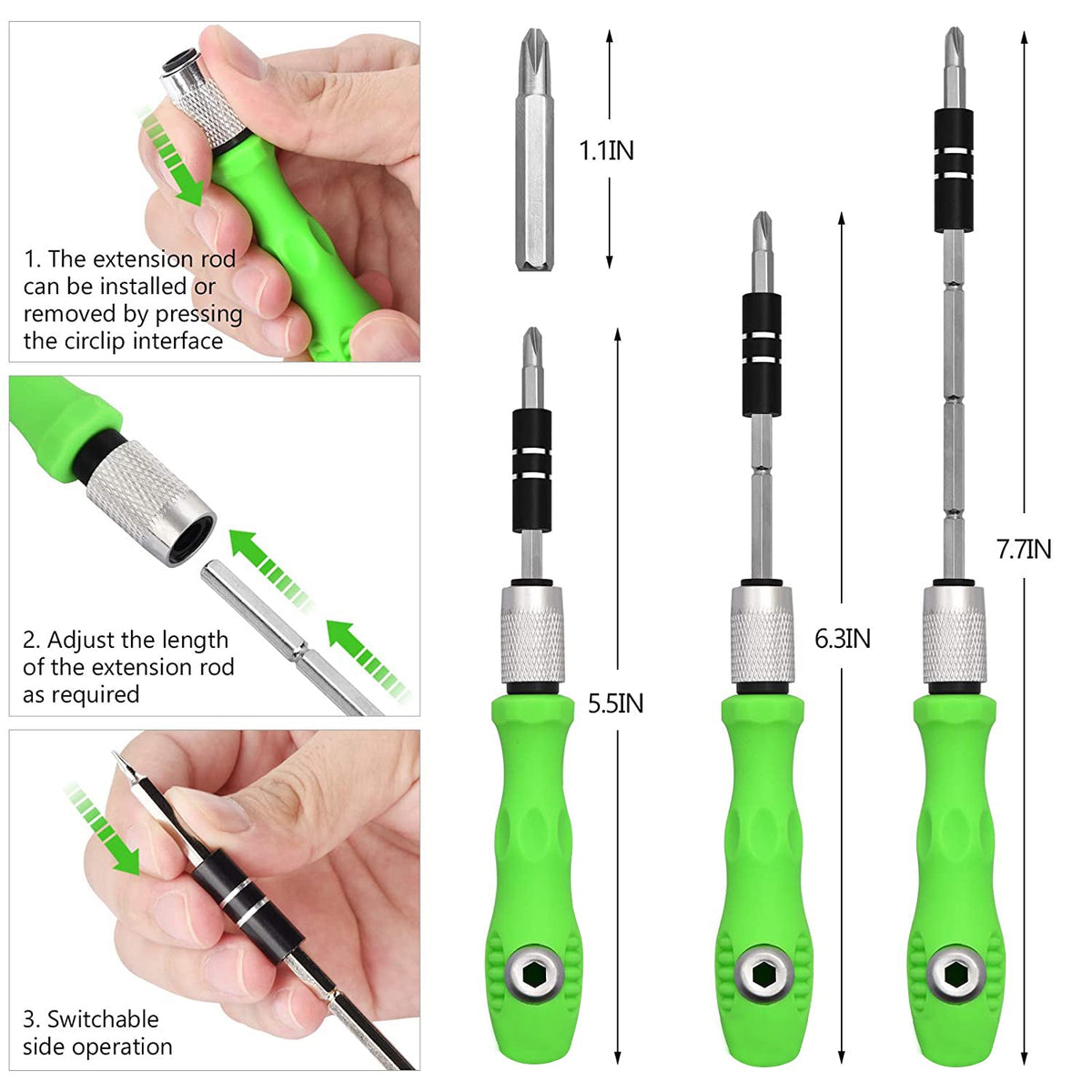 Compact storage case for the 32-in-1 multi-bit screwdriver set.